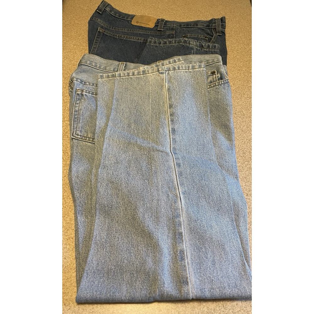 Lot of 2 Member's Mark Men's Straight Fit Denim Jeans Sz 36x32 Used 100% Cotton